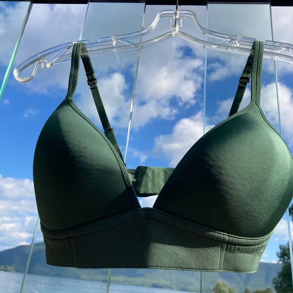 Aerie Real Me full coverage green bra size 32 C - Picture 4 of 5